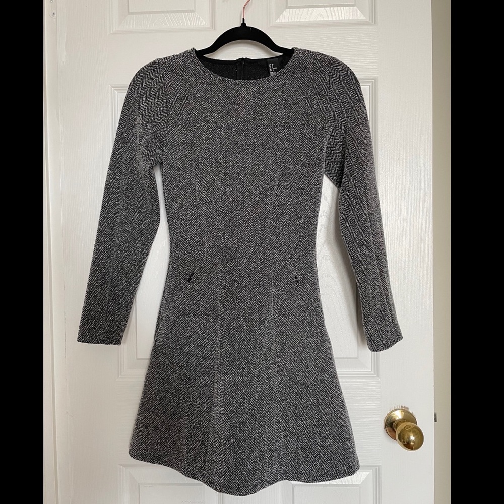 H&M Grey Long sleeve Dress